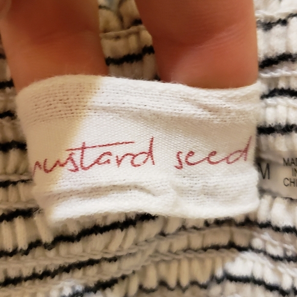 Mustard Seed Size Med. Striped Wide-Leg Pants - Picture 8 of 9